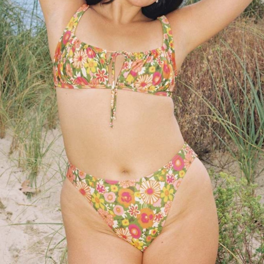 GALAMAAR floral bikini in small nwt